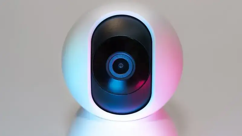 Glowing webcam close-up for Umingle video quality tips